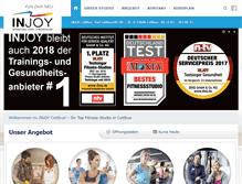 Tablet Screenshot of injoy-cottbus.de